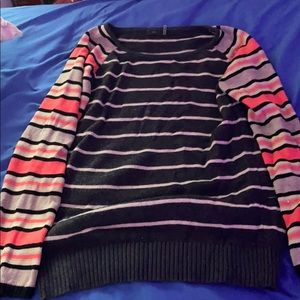 Oversize funky striped sweater